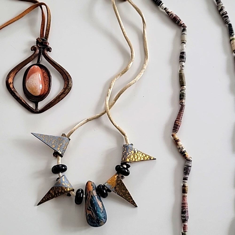 Unique Bespoke Modernist Necklaces